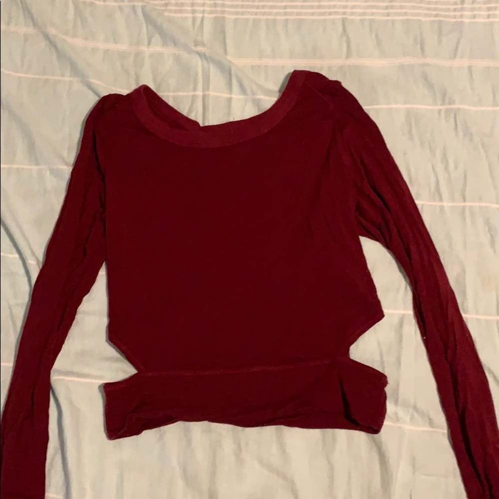 Long sleeve crop top